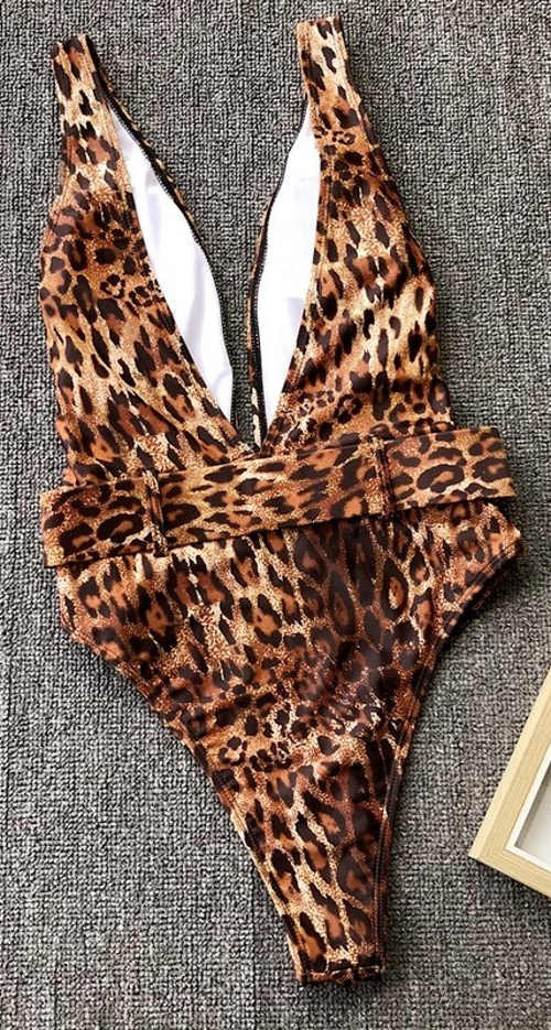 Sexi dámske leopardie plavky